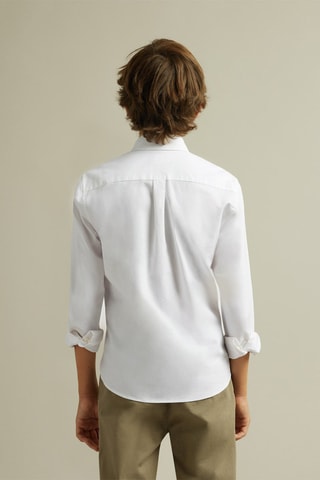 Chemise en coton biologique - Blanc
