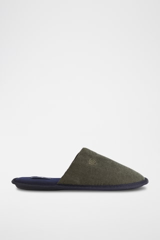 Pantoufles en velours - Vert