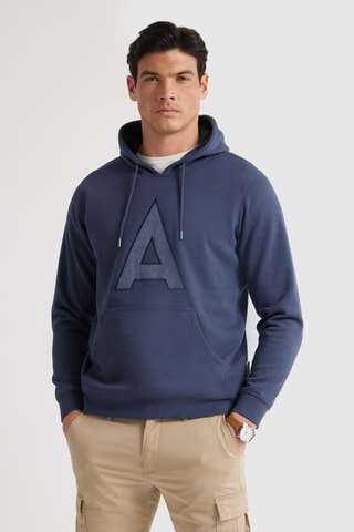 Sweat à capuche - Bleu