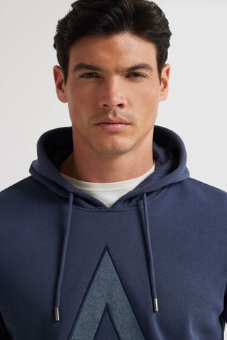 Sweat à capuche - Bleu