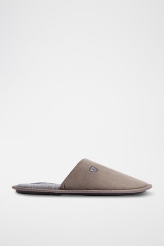 Pantoufles en nubuck - Marron