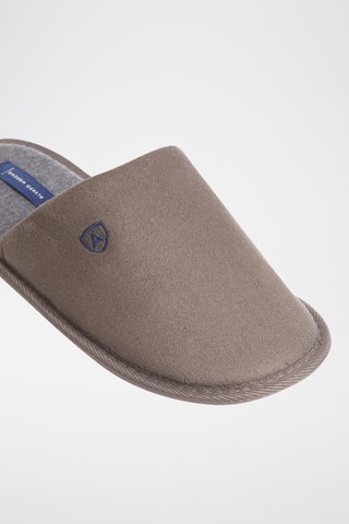 Pantoufles en nubuck - Marron