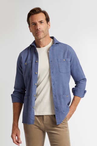 Chemise regular - Bleu