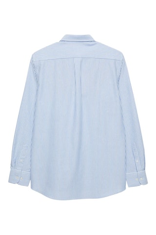 Chemise regular - Blanc et bleu