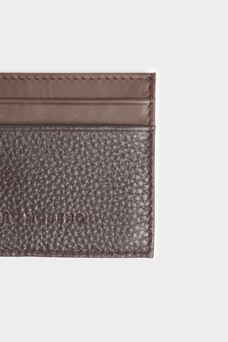 Porte-cartes et porte-clés en cuir - Kaki