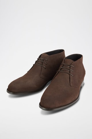 Boots en nubuck - Marron