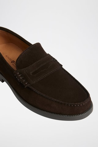 Mocassins en nubuck - Marron