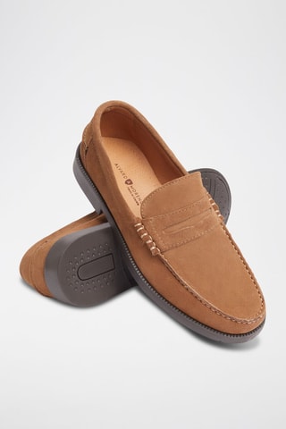 Mocassins en nubuck - Marron