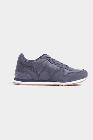 Baskets en nubuck - Bleu