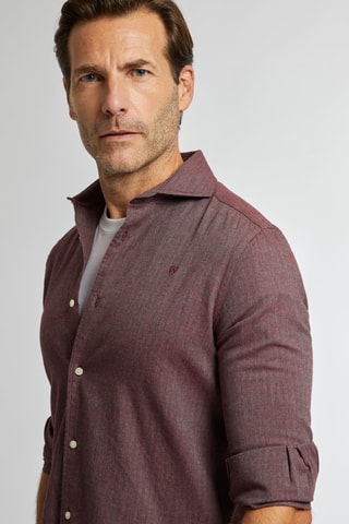 Chemise regular - Rouge