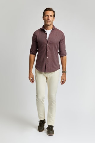Chemise regular - Rouge