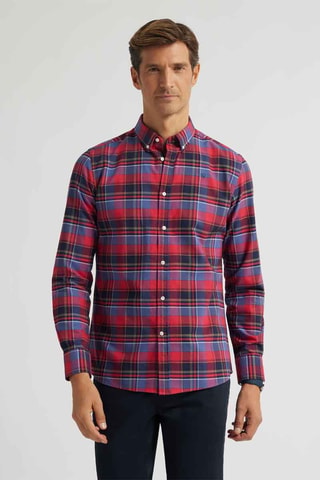 Chemise regular - Rouge