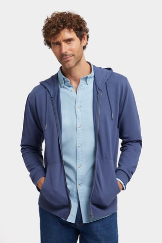 Sweat à capuche - Bleu