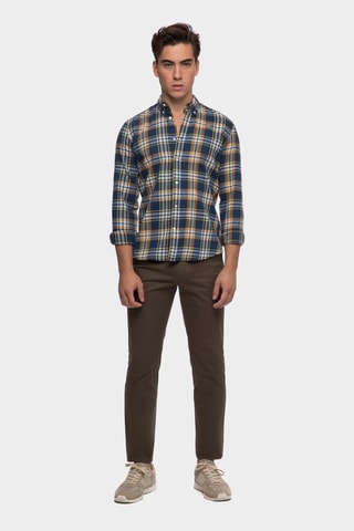 Pantalon slim - Vert foncé