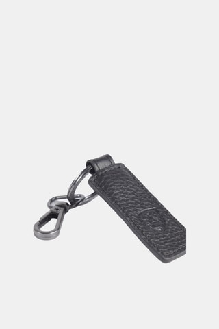 Porte-cartes et porte-clés en cuir - Noir