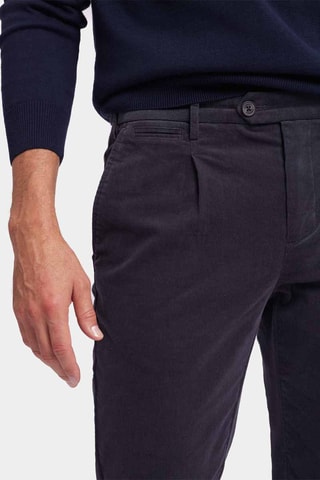 Pantalon skinny en velours - Bleu