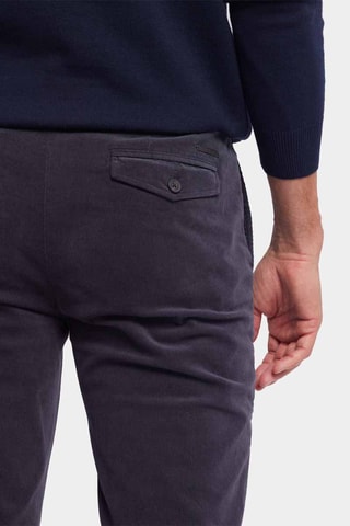 Pantalon skinny en velours - Bleu