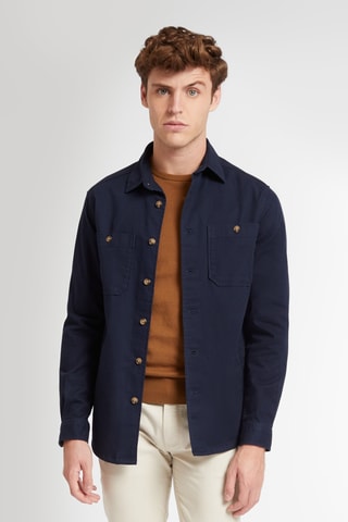 Surchemise regular - Bleu marine