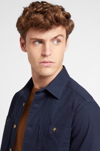 Surchemise regular - Bleu marine