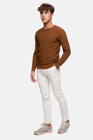Pantalon slim - Écru