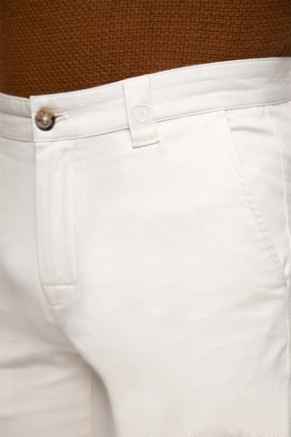 Pantalon slim - Écru