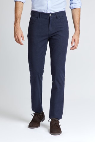 Pantalon slim - Bleu marine
