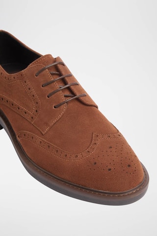 Derbys en nubuck - Marron