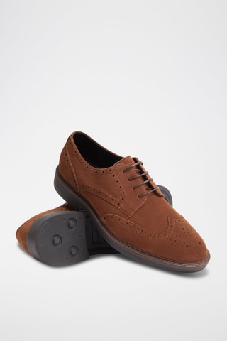 Derbys en nubuck - Marron