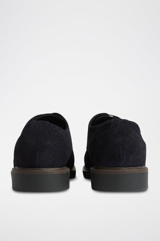Derbys en nubuck - Bleu marine