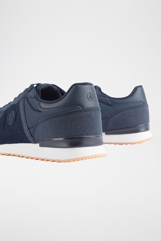 Baskets en nubuck - Bleu marine