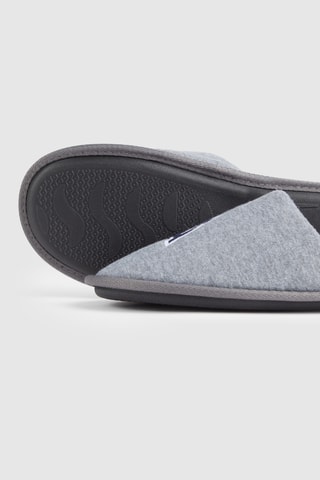 Pantoufles en velours - Gris