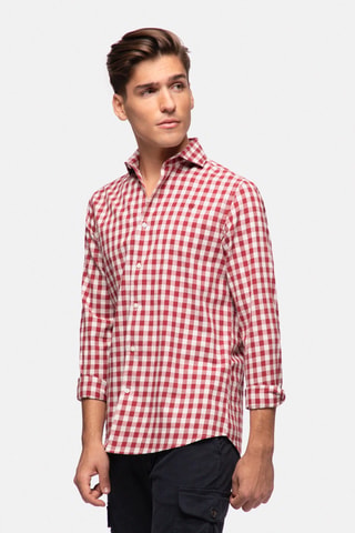Chemise regular - Rouge