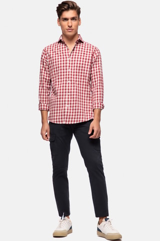 Chemise regular - Rouge