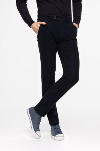 Pantalon slim - Bleu marine