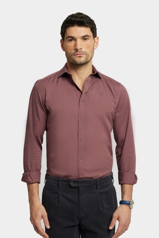 Chemise en coton biologique - Rose foncé