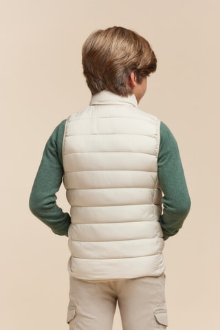 Doudoune sans manches - Beige
