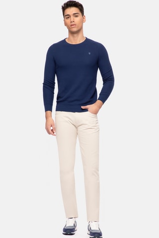 Pantalon slim - Blanc