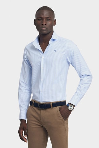 Chemise slim - Bleu