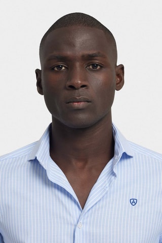 Chemise slim - Bleu
