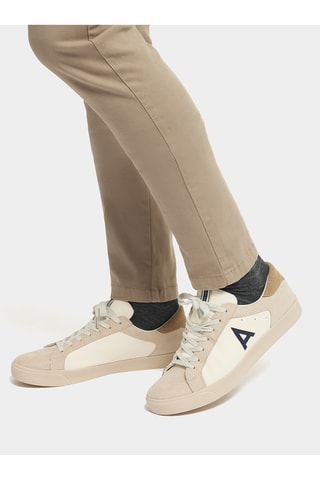 Baskets en nubuck - Bleu