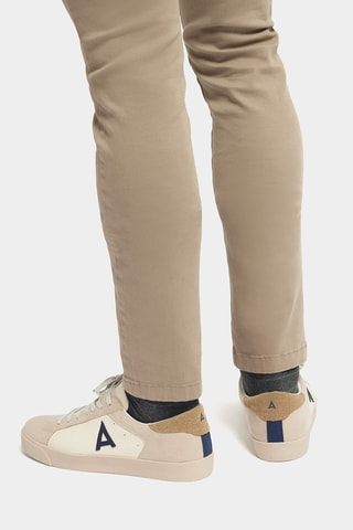 Baskets en nubuck - Bleu