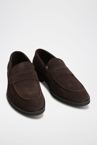 Mocassins en nubuck - Marron