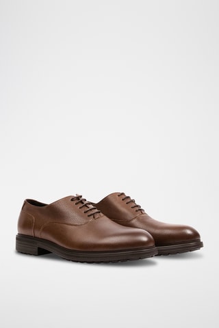 Richelieus en cuir - Kaki