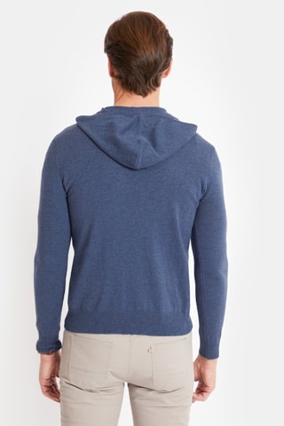 Sweat à capuche - Bleu