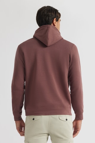 Sweat à capuche - Rose foncé