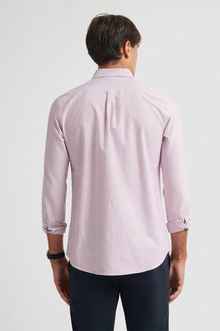 Chemise regular - Blanc et rose