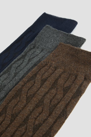 3 paires de chaussettes - Bleu marine