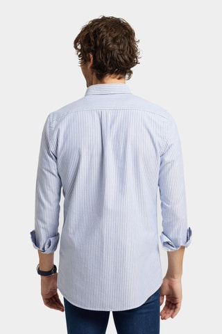 Chemise en coton biologique - Bleu