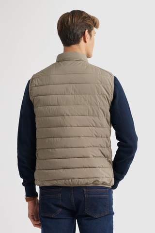 Doudoune sans manches - Beige
