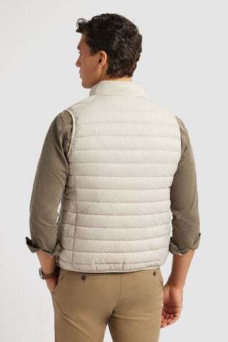 Doudoune sans manches - Beige